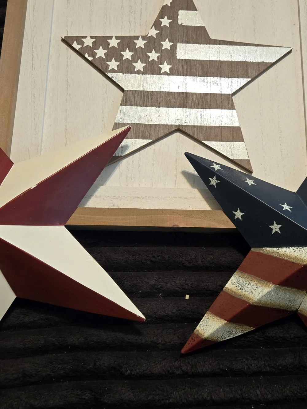 Patriotic Star Wall Decor Set - Red, White & Blue